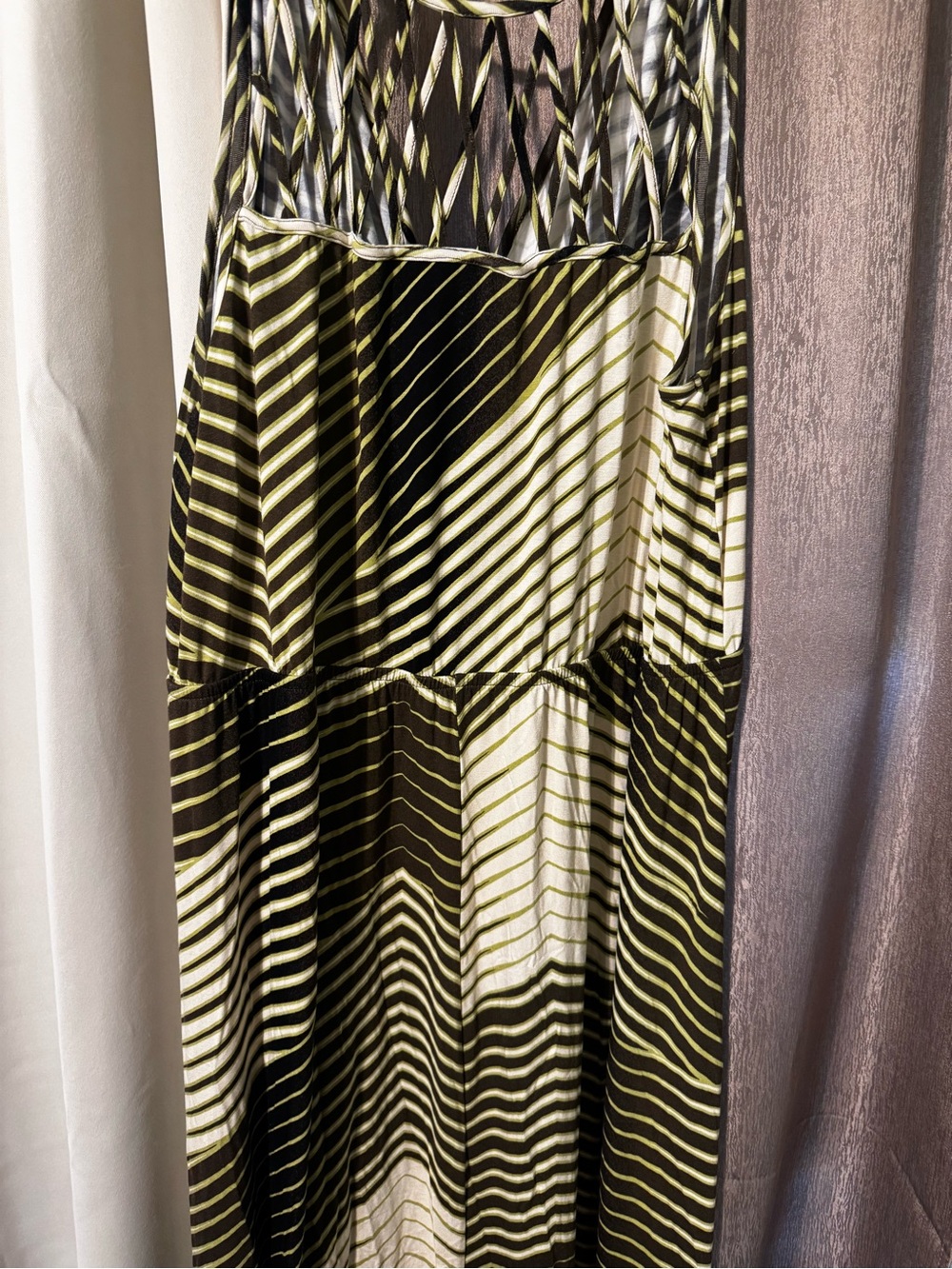 Cato Plus Size Women’s  Chevron Horizontal Striped Pattern Maxi Dress Size 22/24 - Picture 9 of 10